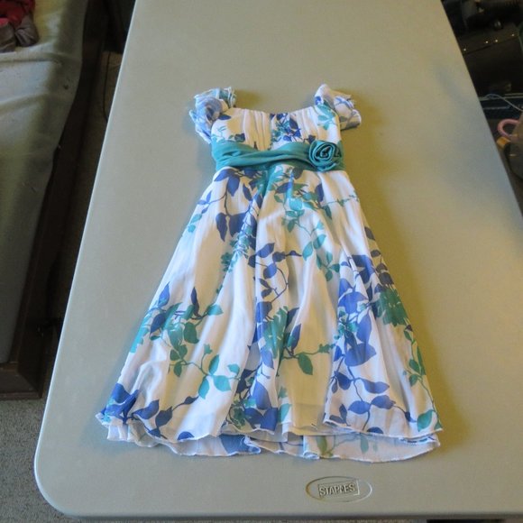 Blue & Green &  White Speechless Dress Size 7 - Picture 1 of 6